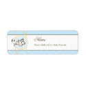 Blue Dove Return Address Label label